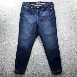 TORRID Womens Plus Size 20R Sky High Skinny Dark Wash Stretch Denim Jeans